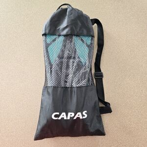 Capas Snorkeling & Swimming Travel Fins L/XL 9-13 Green Teal & Black w/ Bag